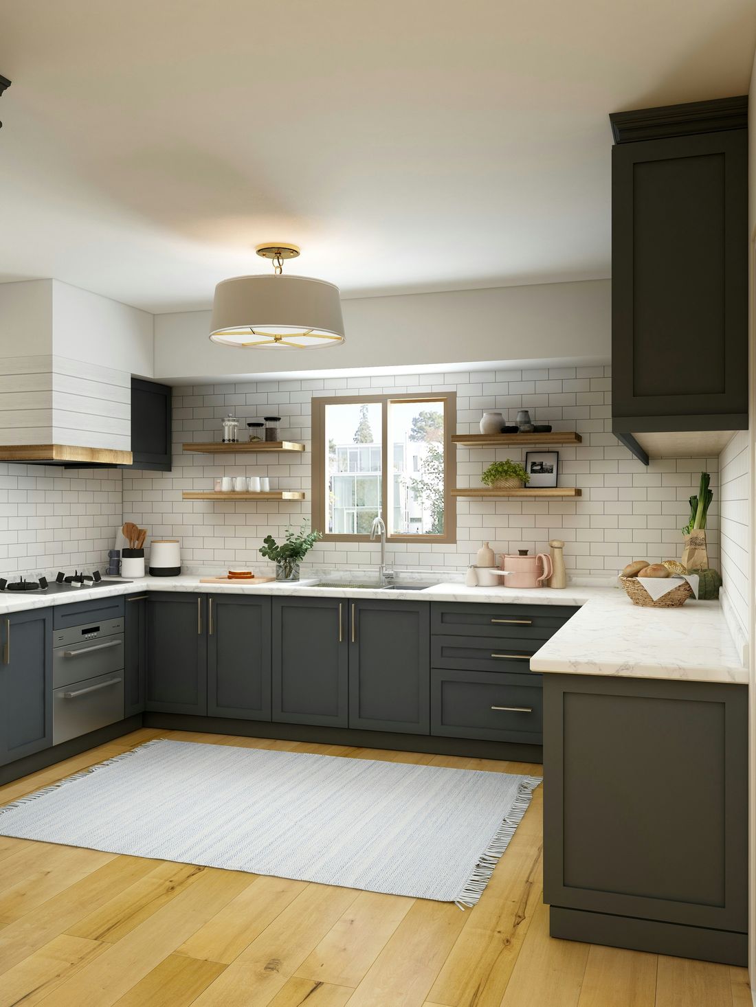 Open-plan shaker kitchen, Childwall, Liverpool
